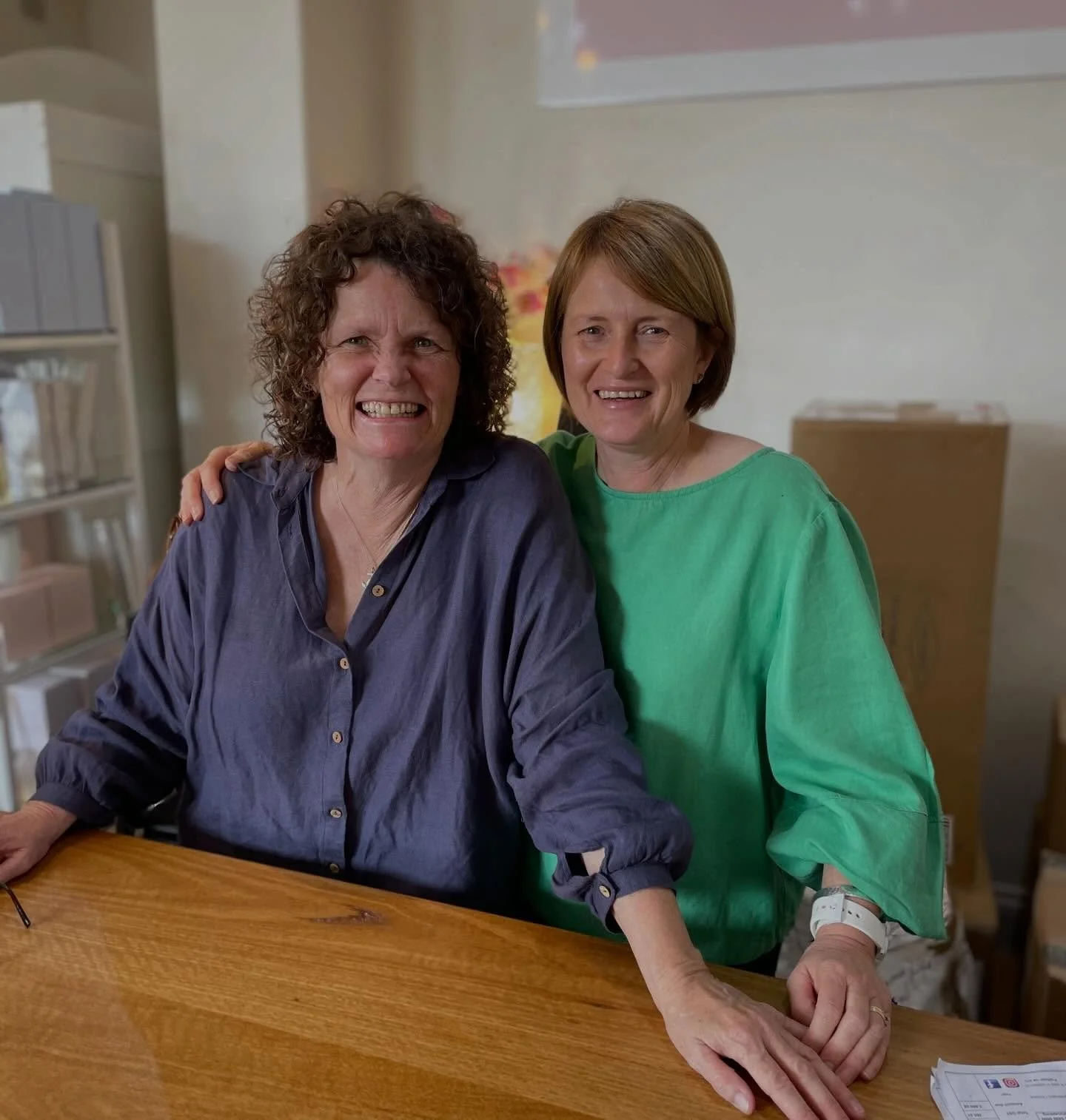 Well today we said farewell to Lara who is part of The Corner team keeping our social media looking smick,which she will still do from afar,but we will miss her popping in taking our photos instore.
It is only fitting that she has a photo with Jandy 