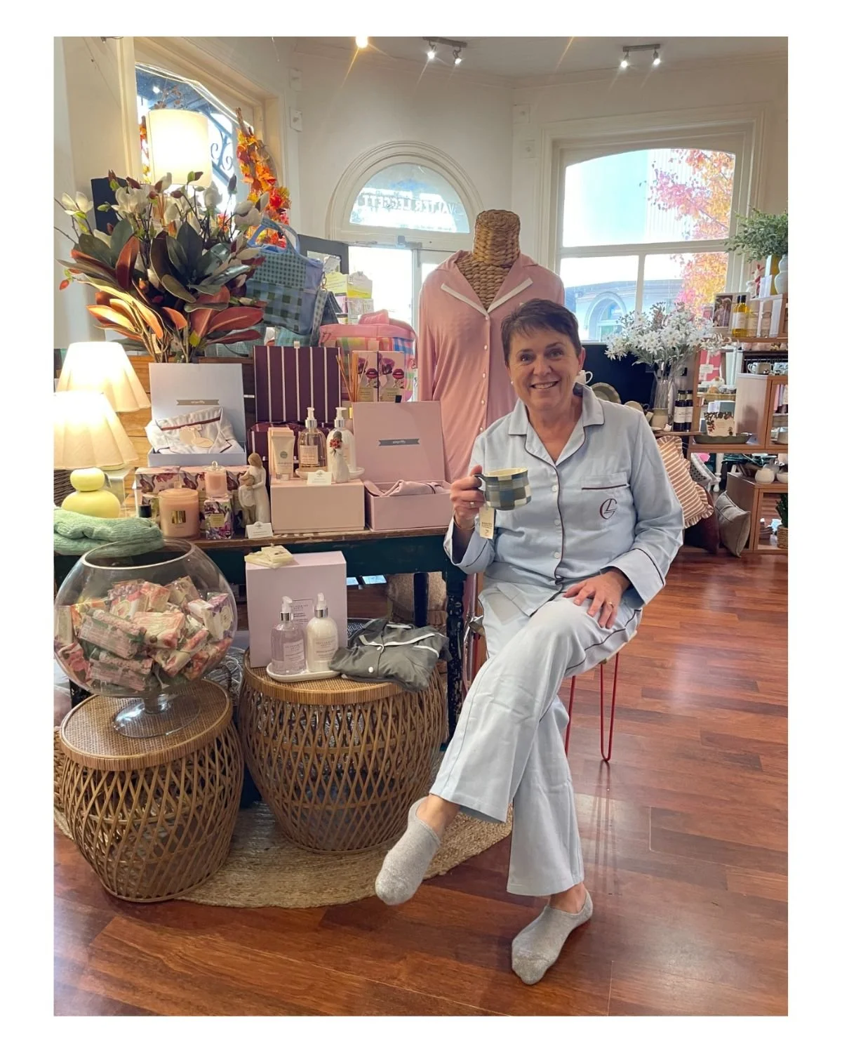 Get ready for winter (just like Lisa!) and cosy nights in with our beautiful new range of sleepwear, lamps, body care and ceramic cups. 

The Corner Life &amp; Style Store - 02 6736 1812

#tenterfield #thecornerlifeandstylestore #experiencetenterfiel