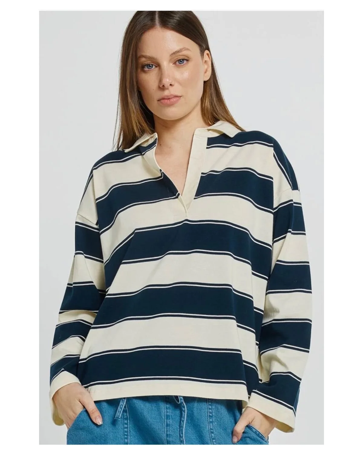 The classic striped Rugby Shirt is always a winter wardrobe essential. 
New from @bettybasics 

The Corner Life &amp; Style Store - 02 6736 1812

#tenterfield #thecornerlifeandstylestore #experiencetenterfield #tenterfieldshopping