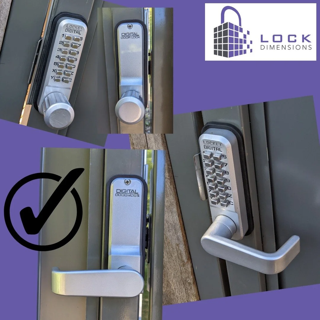 Even once we'd freed up the jamming latch on this nifty Lockey Marine Grade gate lock (it was a shifting fence post issue, not a lock issue!), the original knobs were just a bit awkward - especially when the wind was blasting and hands are frozen sol