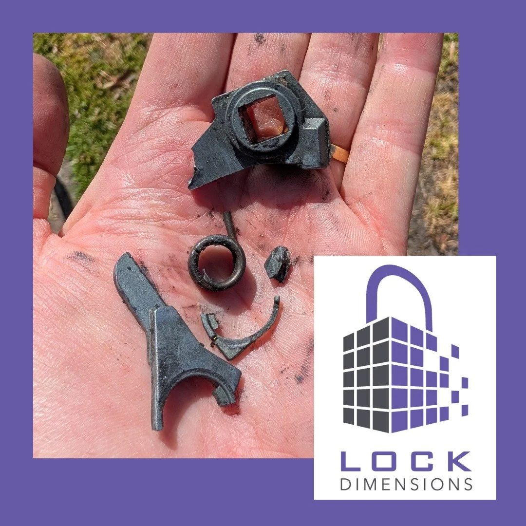 A belated Happy 2026 to you all!

We've been a bit slow on the uptake of social media for 2026, but never fear - we're back!

To get things started, here are the broken parts (that I could find, anyway!) from a lock I went to see recently. I should h