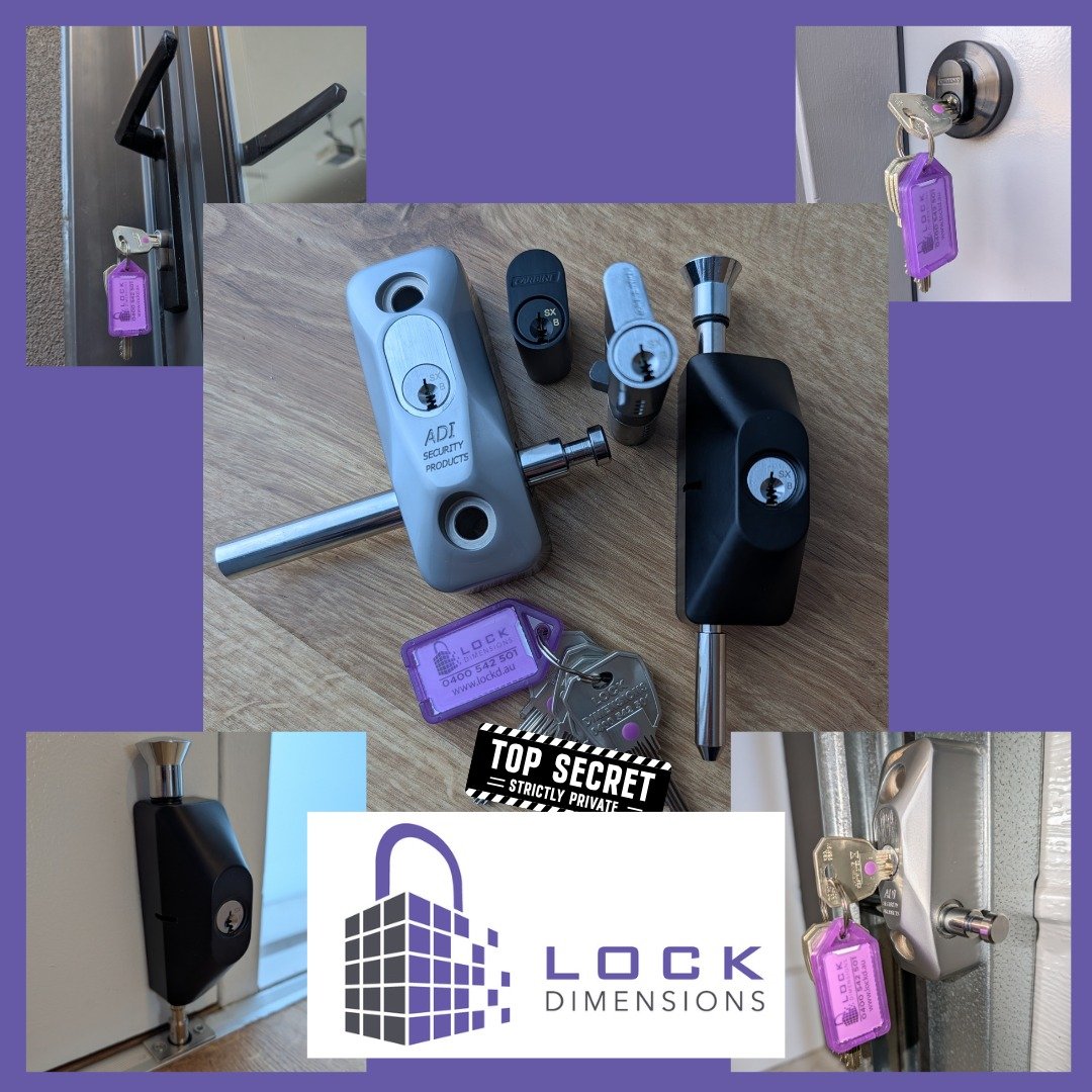 Lock Dimensions' first Victorian restricted keying system went into action today - this customer wanted to be sure no one else could make copies of their keys, that the locks would be pick resistant and that their home was as safe as they could make 
