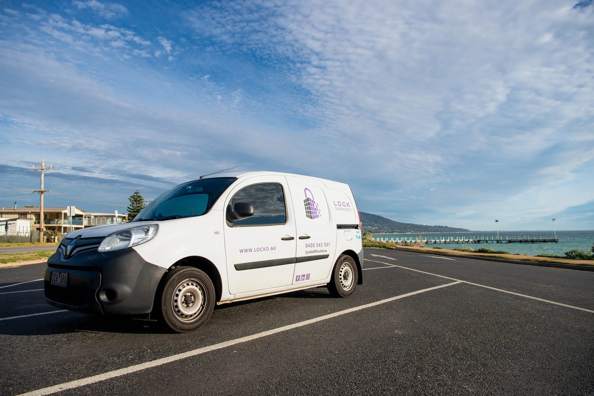 She's been getting a few compliments recently, my nifty little work van. 
But I mean just look - you can understand why, can't you?!

Have you seen her, buzzing around Mornington Peninsula, sorting out locks and keys?  Give her a wave and she'll give