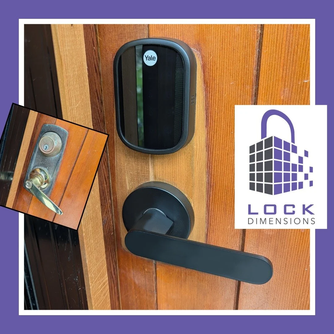 How good does this upgrade to a Yale Assure slimline smart deadbolt look?! Specifically wanting to stick with the Yale Home app they already used, this customer wanted a smart lock to make life easier for her and the kids. Done!

#mobilelocksmith #lo