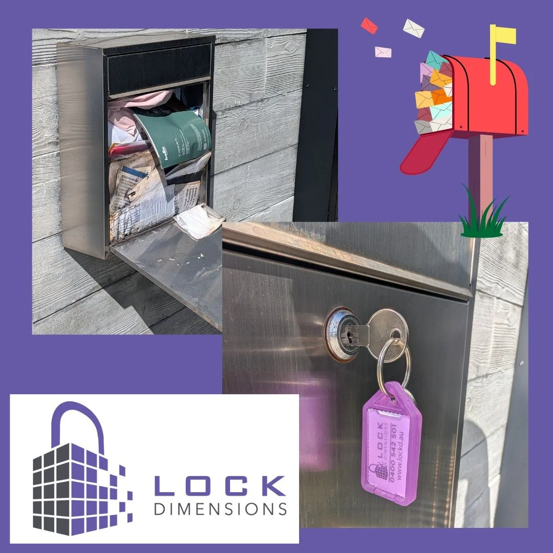 No keys to the letterbox? Haven't bothered, because really, who gets mail anymore??

It might be getting less common, but clearly it isn't done yet! 

Get in touch and we can come and make keys to your letterbox, so when you do occasionally get somet