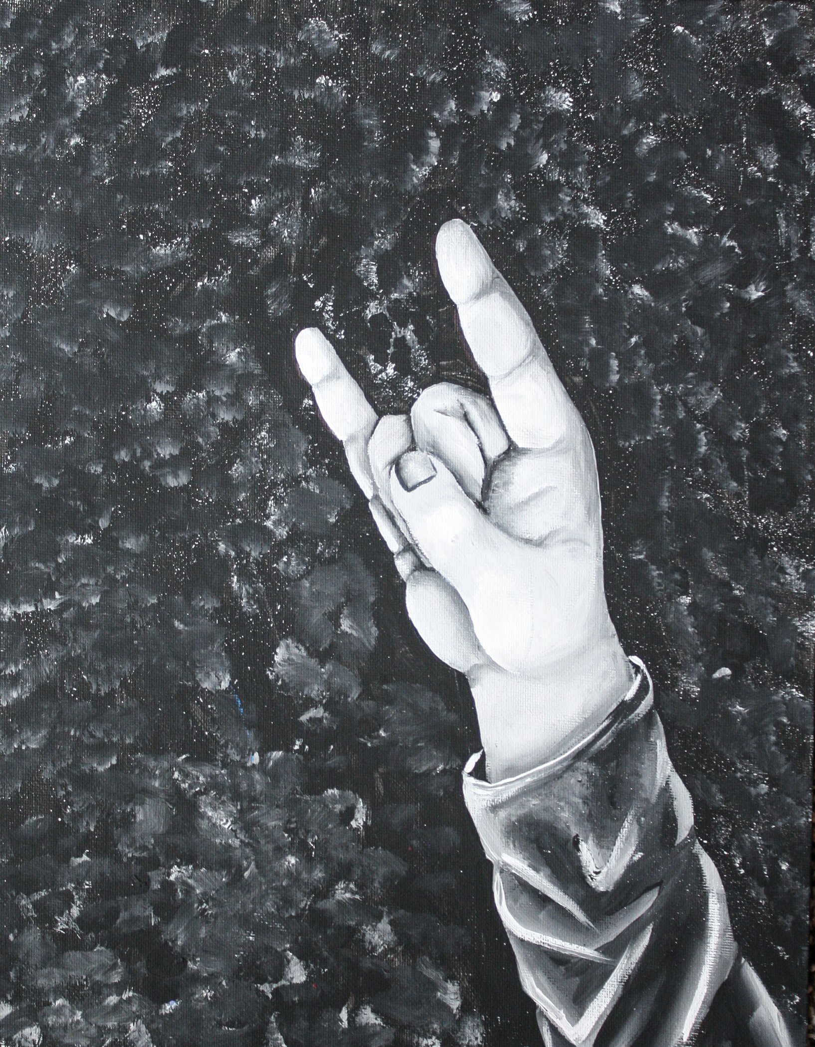 "long Live Rock - Daugherty", acrylic, 11"x14"