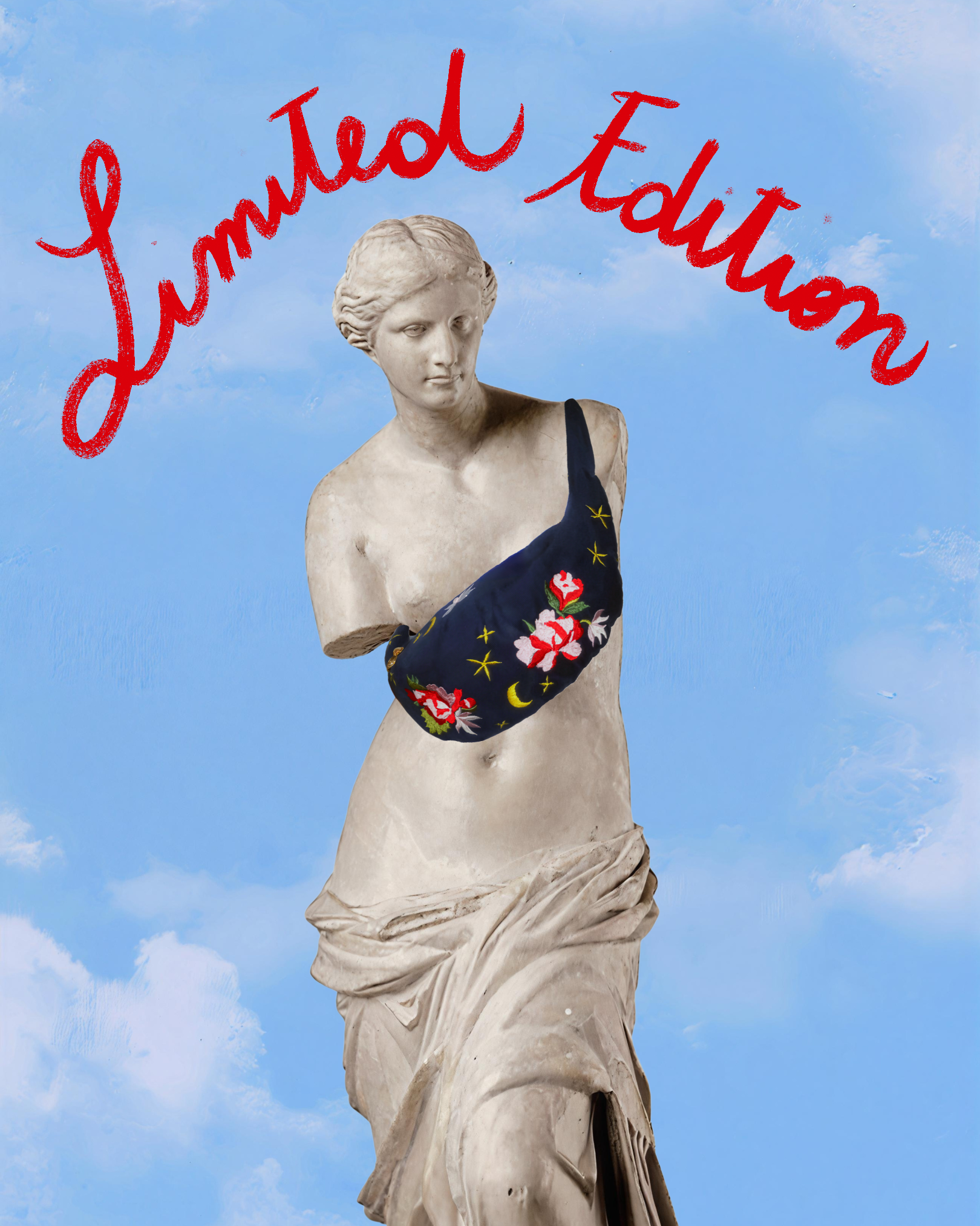 Bag ricamata Ninfa Notte Limited Edition