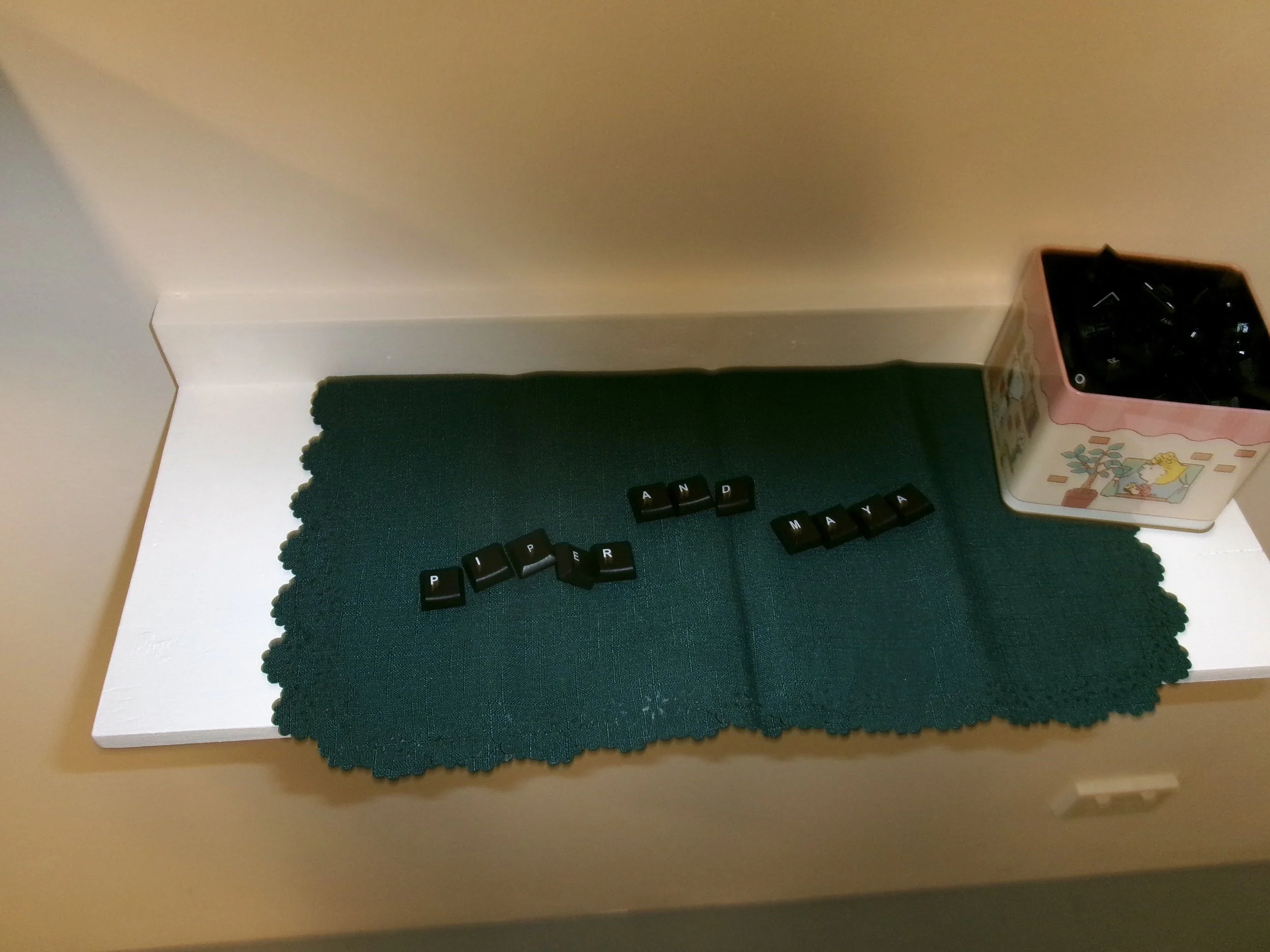 Mubaarak, 2025, key caps and fabric