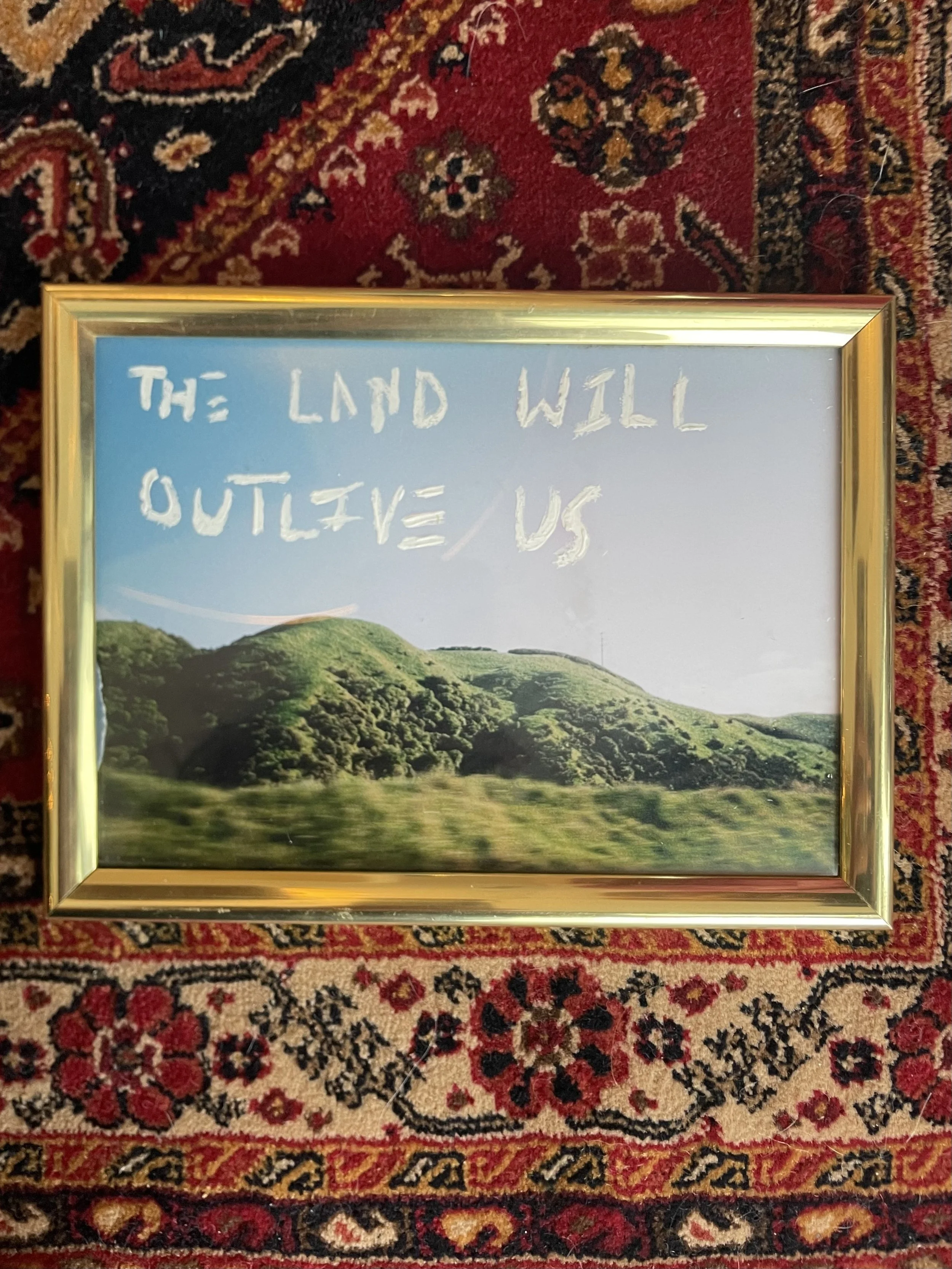 Anau (love is all around me), 2025, photo prints and ink