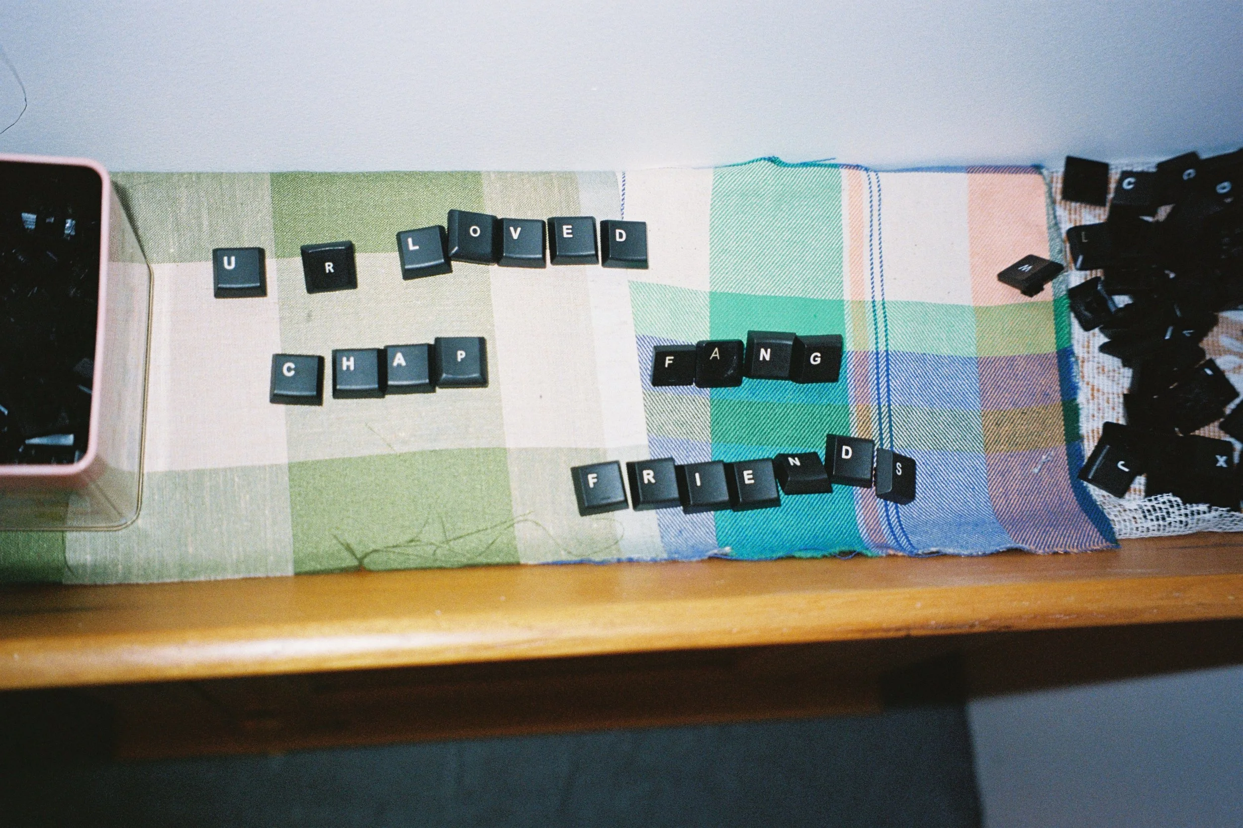 Mubaarak, 2025, keycaps and fabric 