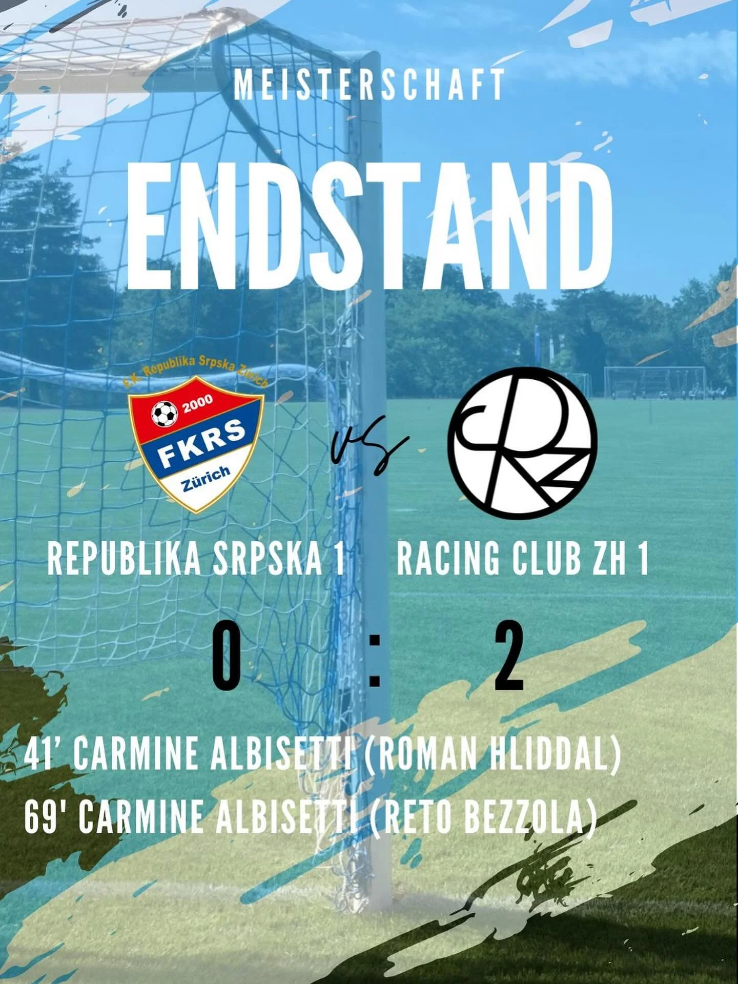 Sieg auf dem Juchhof

Der FC Republika Srpska empfing zur Mittagsstunde die Kicker vom Zoo auf dem Acker im Juchhof. Nach einer k&ouml;rperlich intensiven Partie konnte unser 1 die Partie mit 0:2 gewinnen.

Man begann bereits mit viel Kontrolle und s