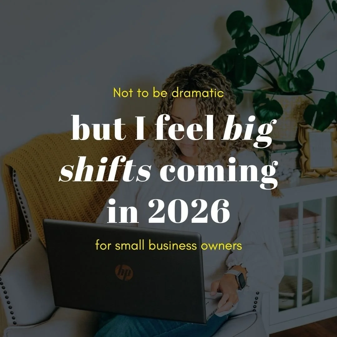 The online world feels loud right now.
Overstimulated. Over-marketed. Hard to trust.

And I don&rsquo;t think the answer for small businesses is MORE.

more content, more tactics, more pretending.

I actually think 2026 is calling us back to somethin