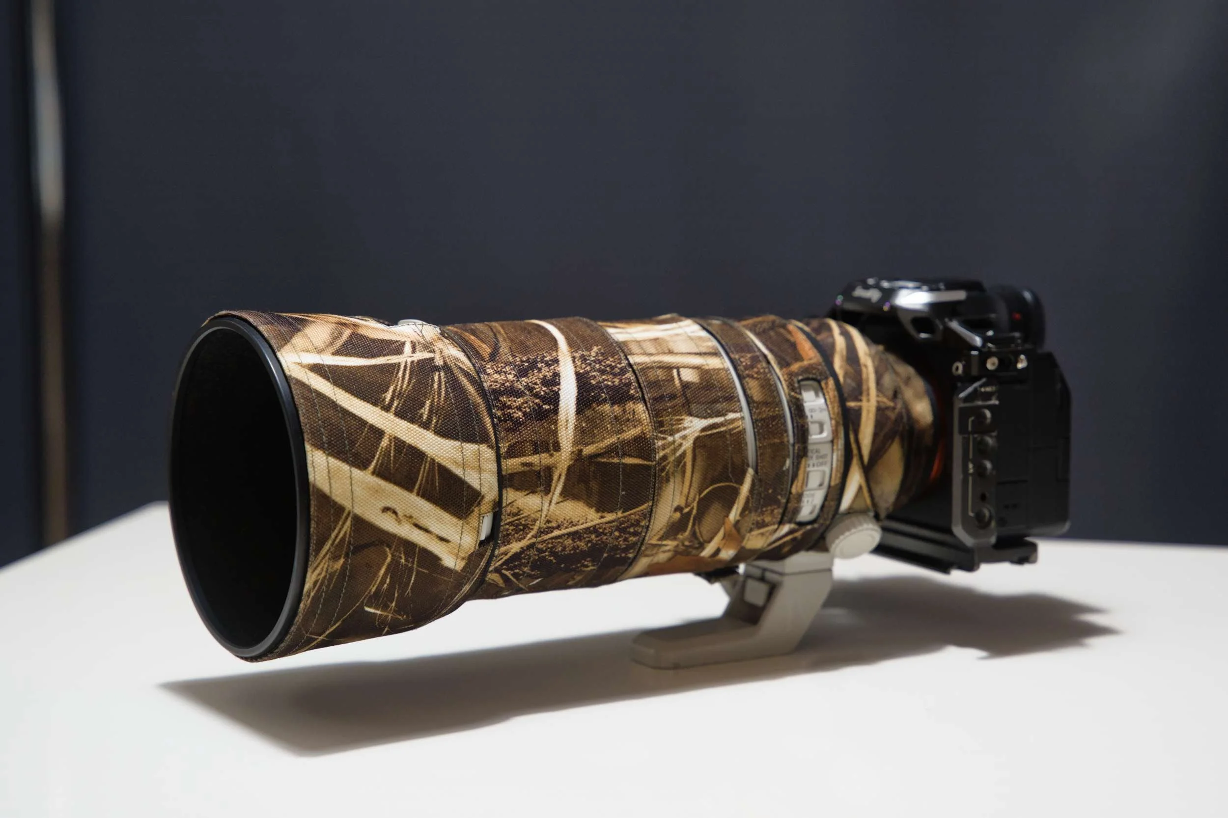 Sony FE 100-400mm F4.5-5.6 GM OSS with Rolanpro camouflage