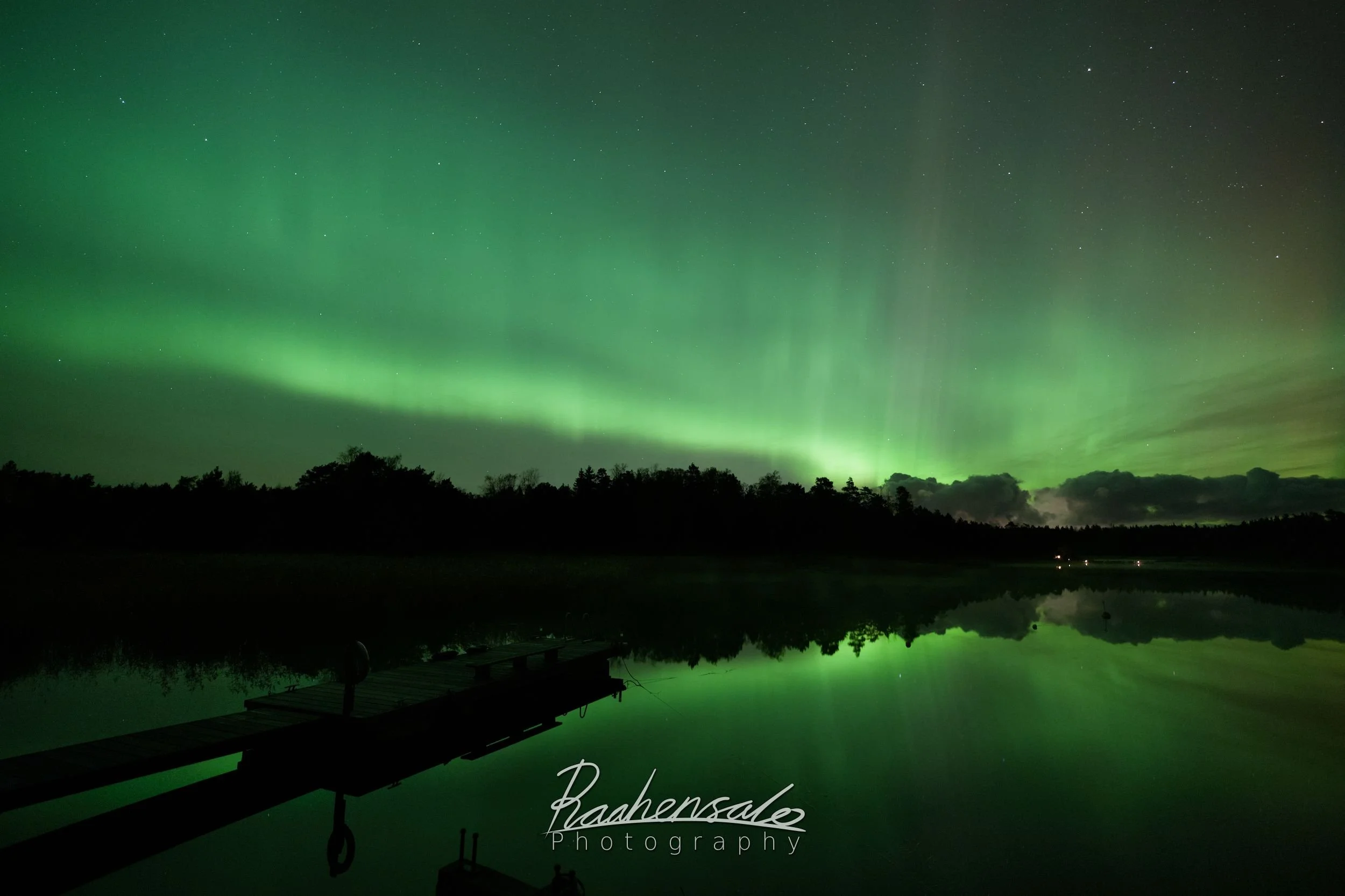 Northern lights in Turku archipelago 18.10.2025