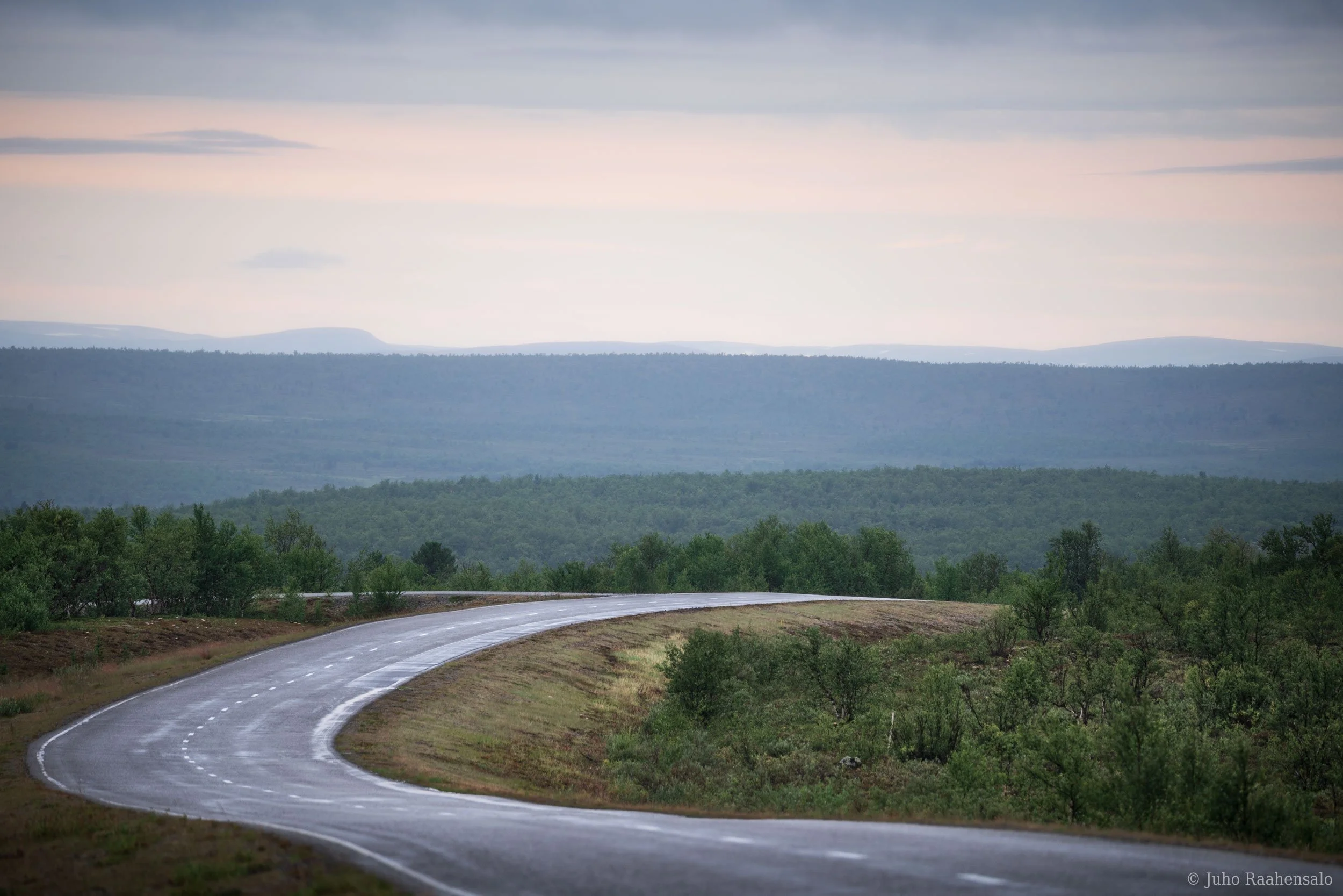 Road to Utsjoki in Finnish Lapland