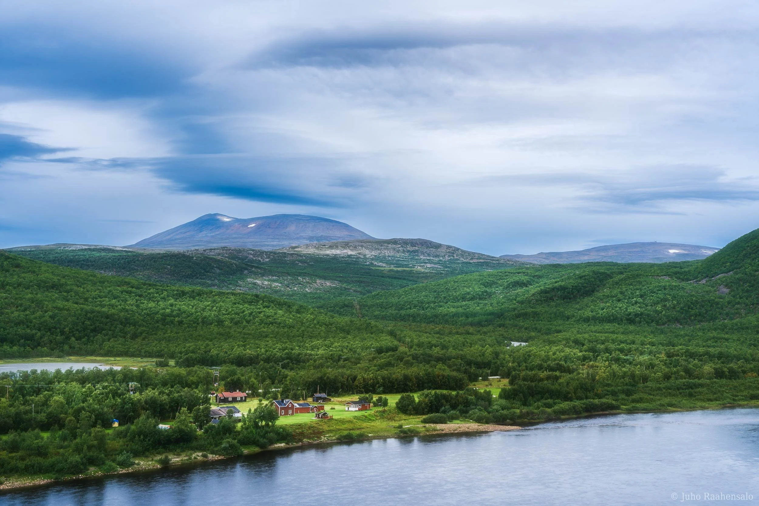 View from Finnish lapland to Norway