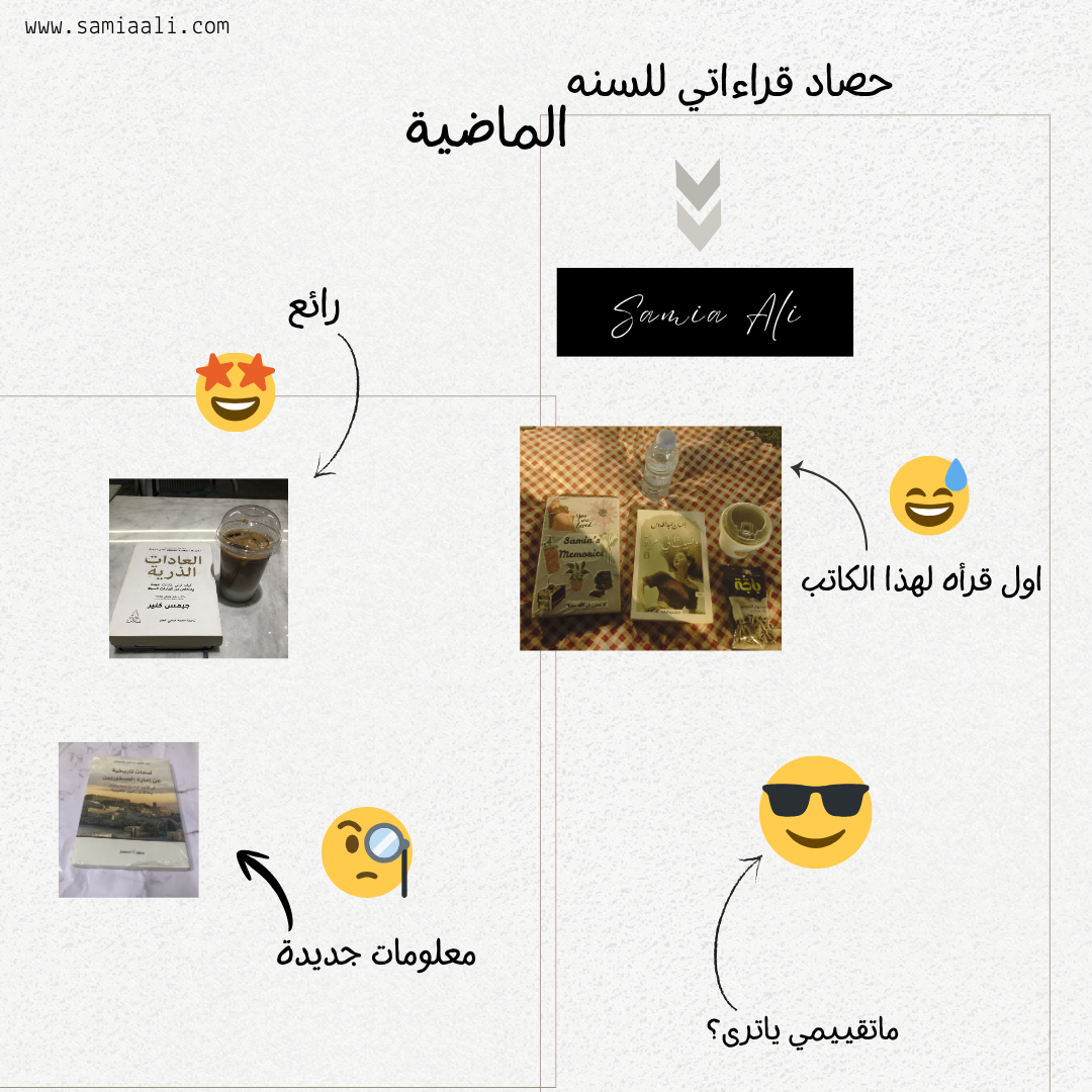 حصاد قراءاتي للعام الماضي
