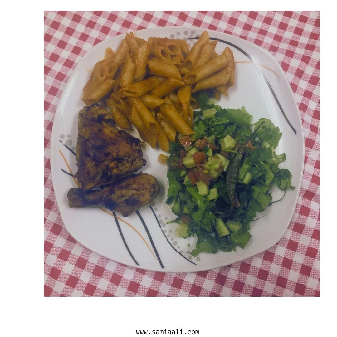 مكرونه بالدجاج