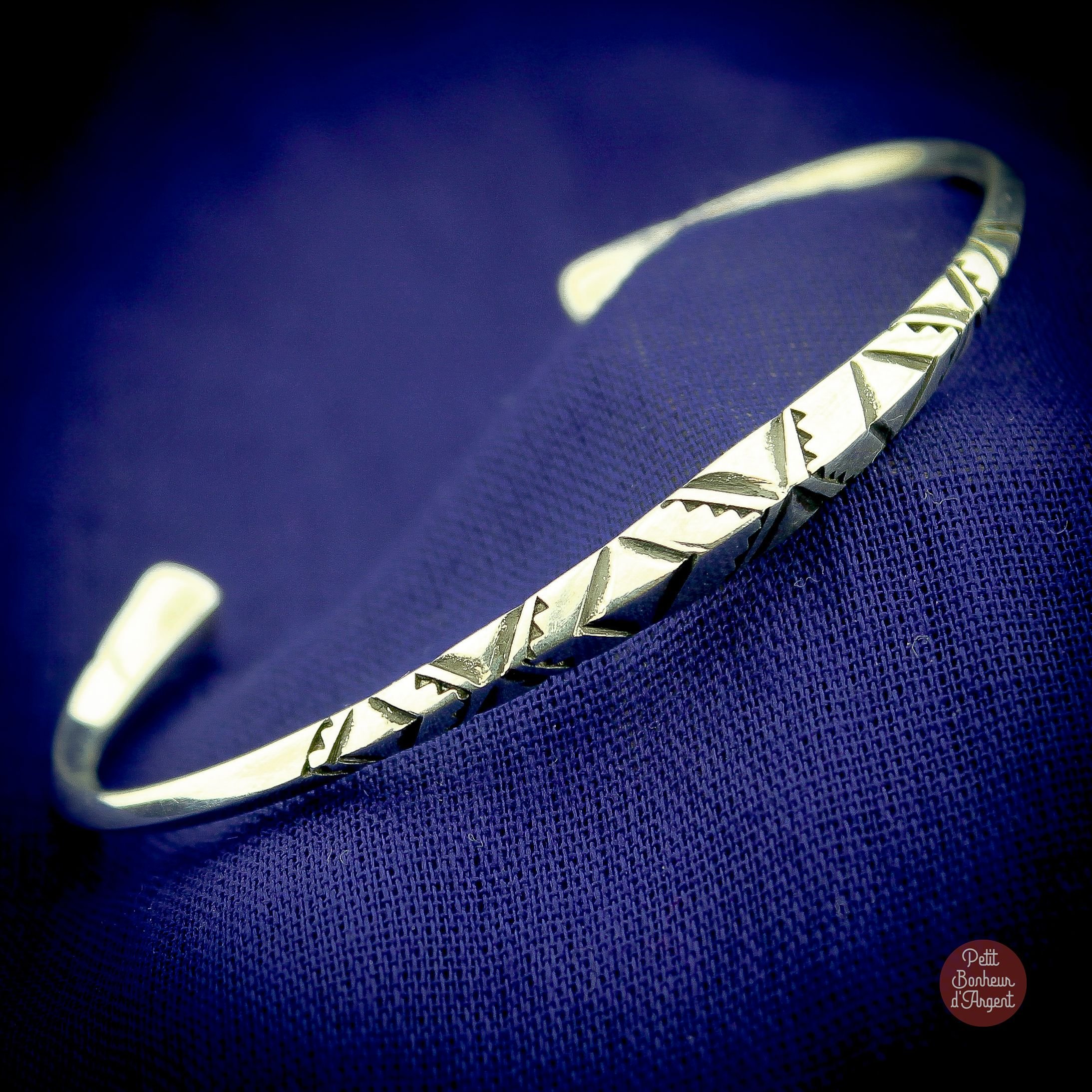 Jonc Argent Touareg Fait Main