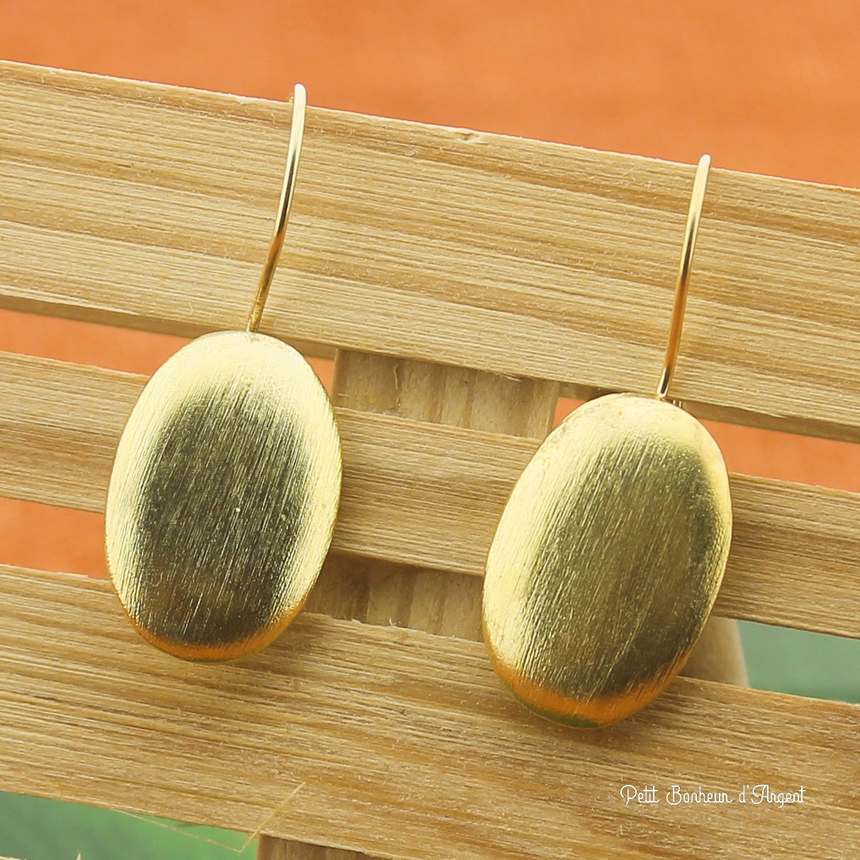 Boucles d'Oreilles Bouton Plaqué Or Élégantes