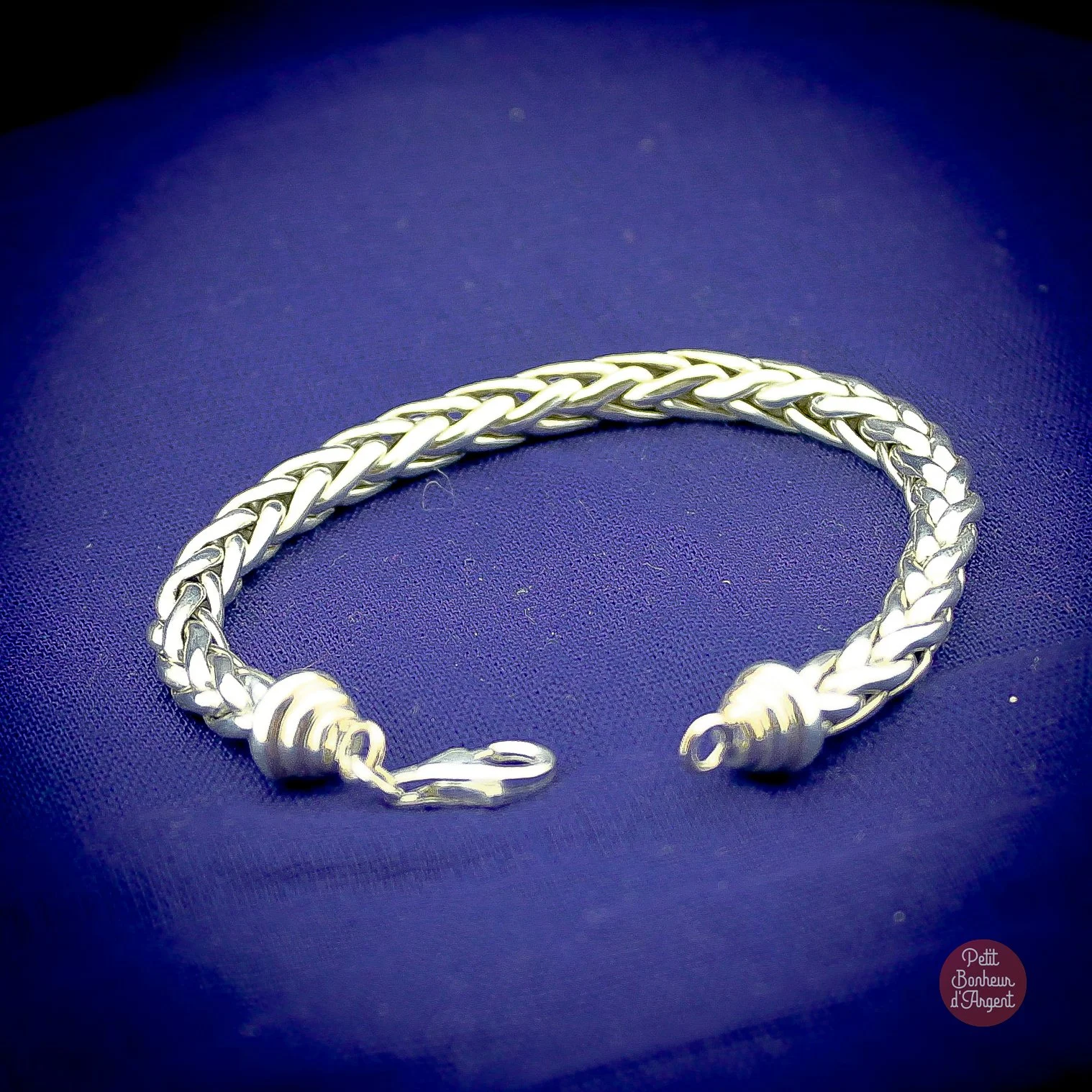 Bracelet Tressé en Argent Sterling