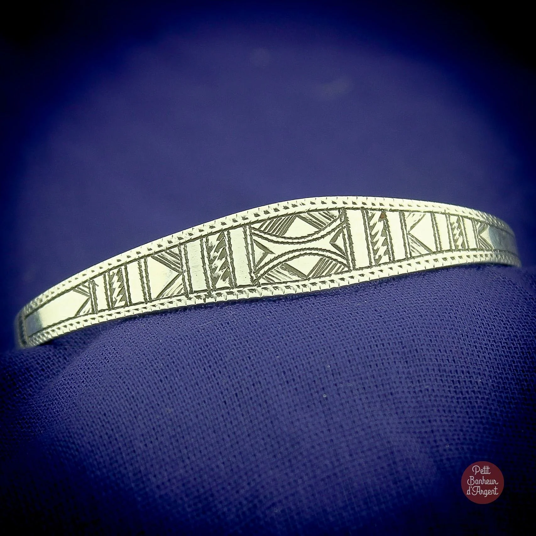 Jonc Argent Touareg Fait Main