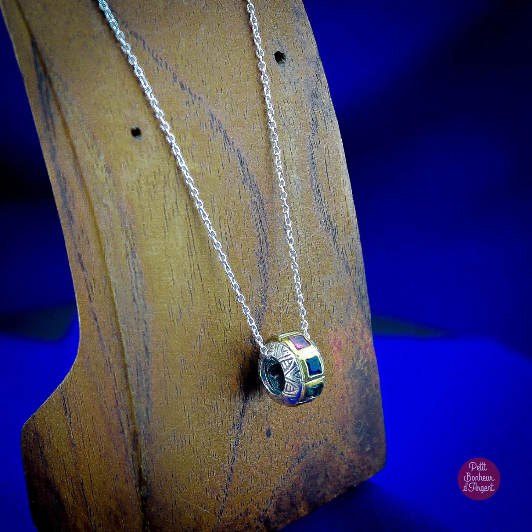 Collier Élégance Multicolore en Argent et Laiton