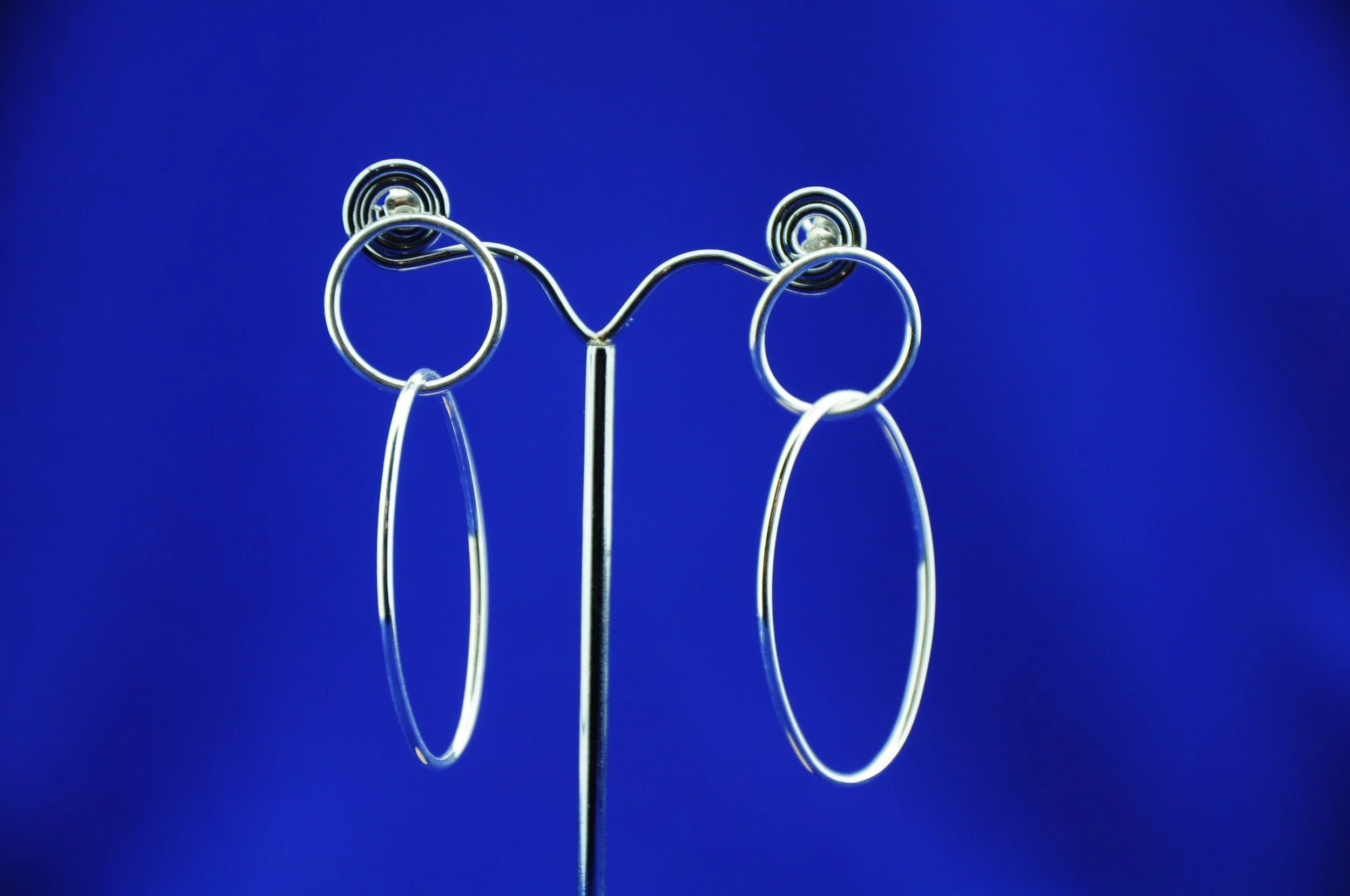Boucles d'Oreilles Canyon Argent 2 anneaux