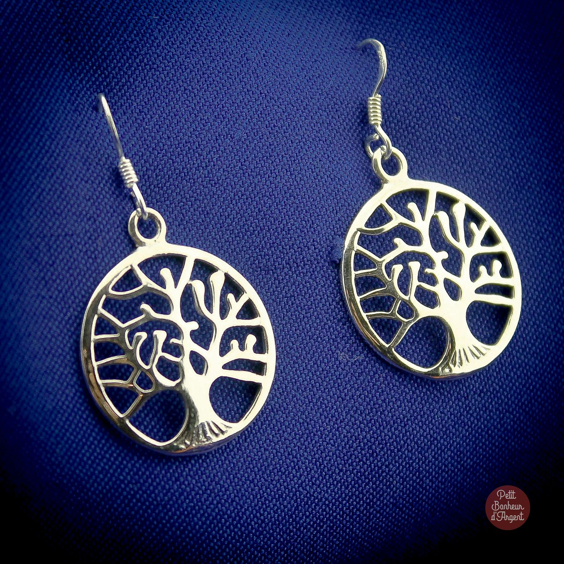 Boucles d'Oreilles Argent Goutte Ajourée  -  22€  -  -  (Réf MIM099)
