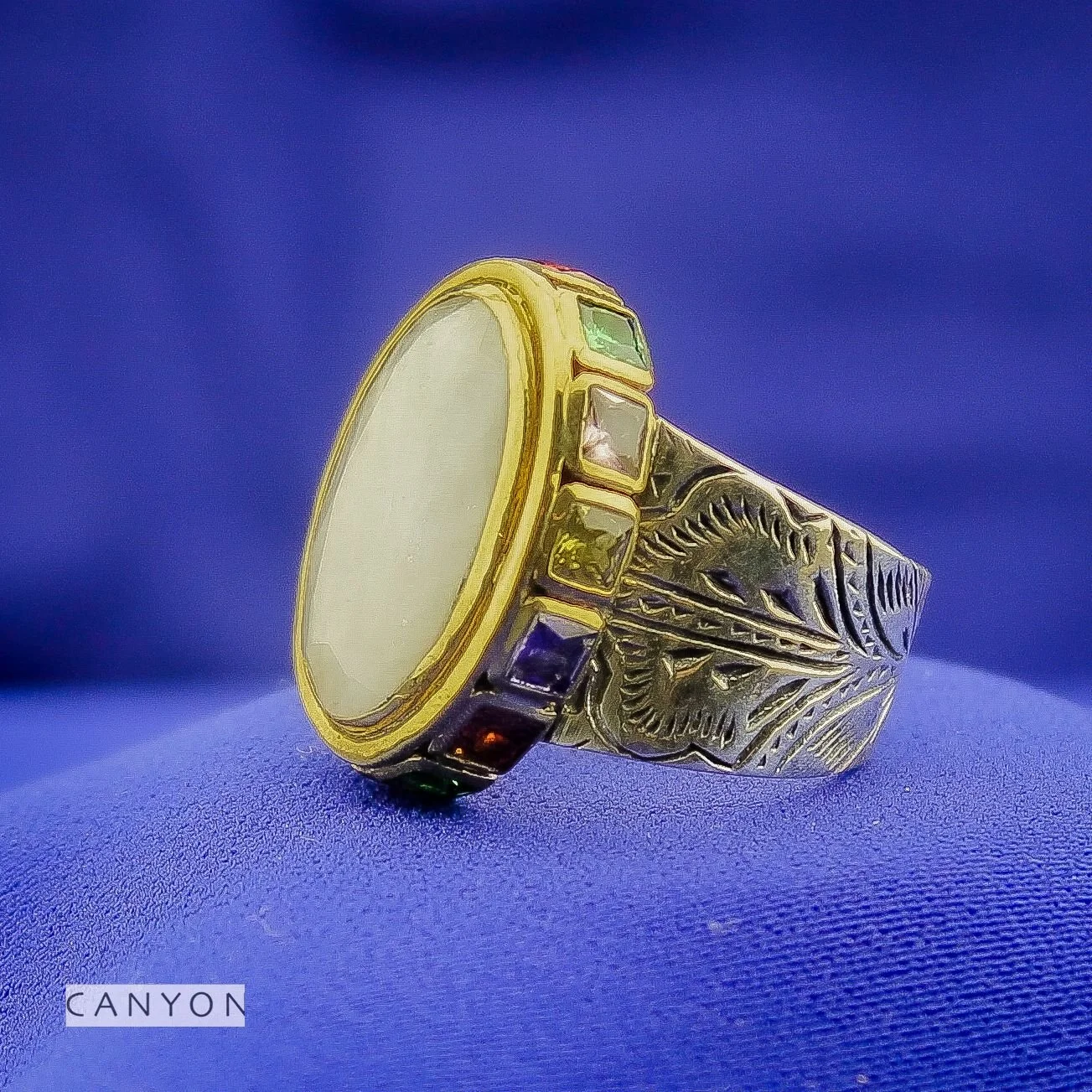 Bague Élégance Lunaire Bicolore