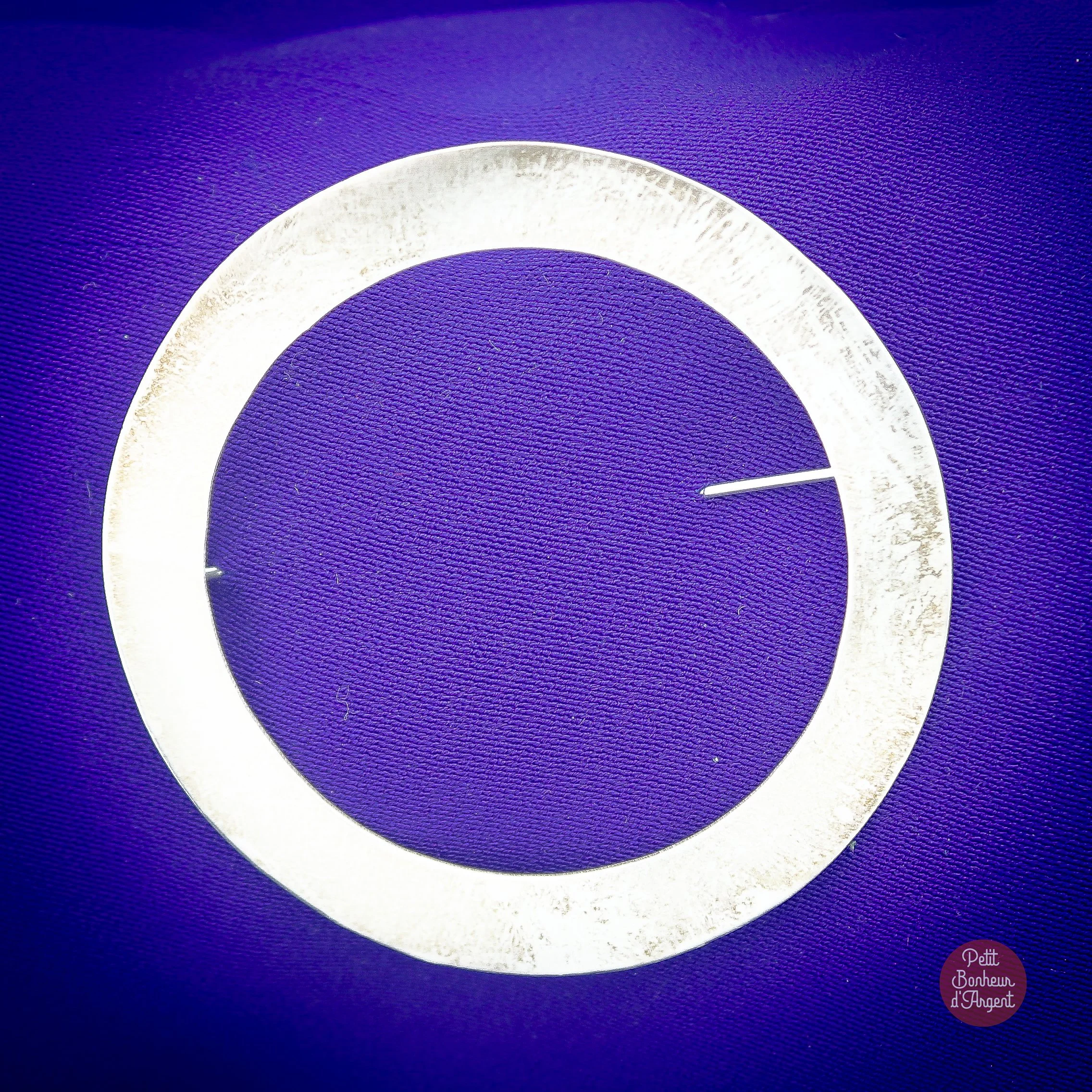 Broche Argent "Hublot"