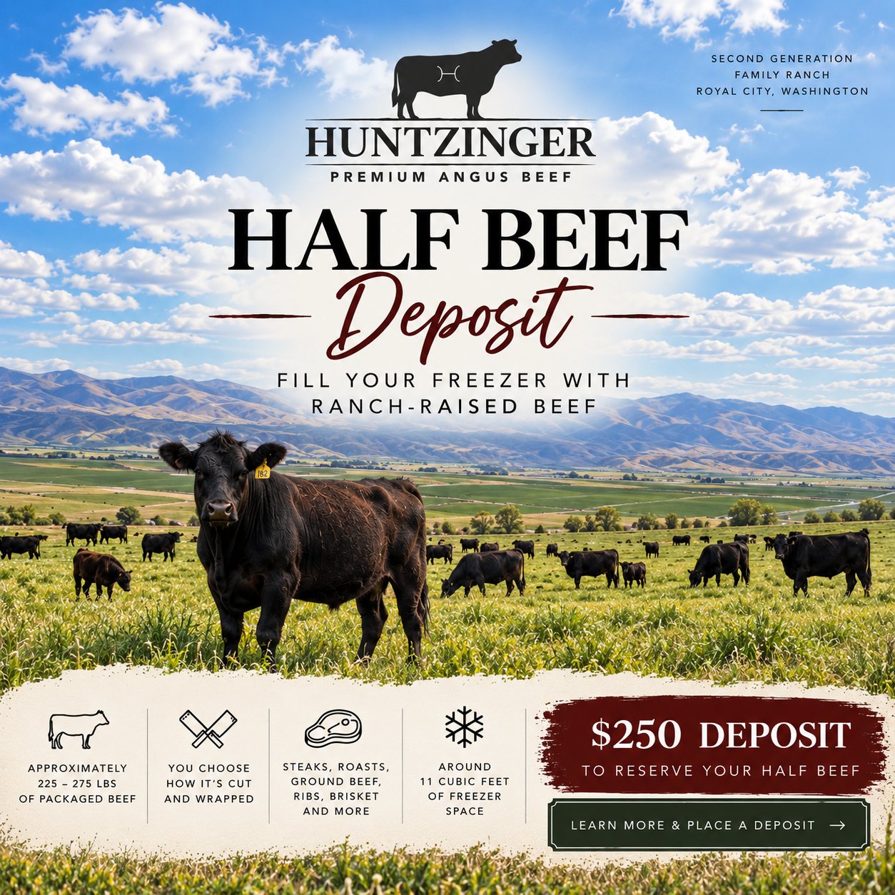 Half Beef * Deposit