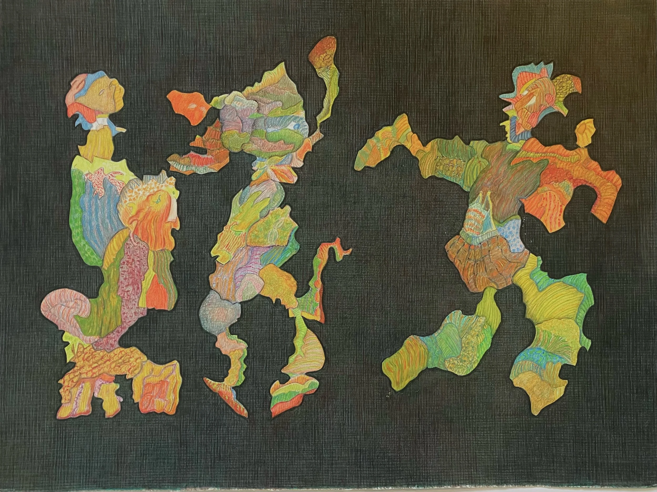 Colored Pencil Drawing  2025. “Forever at His side to Walk—
                                The smaller of the Two!". Emily Dickinson