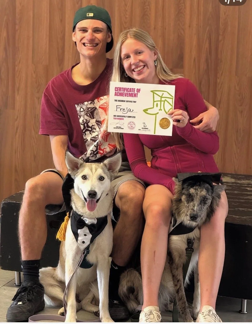 freja teen manners graduation with parents