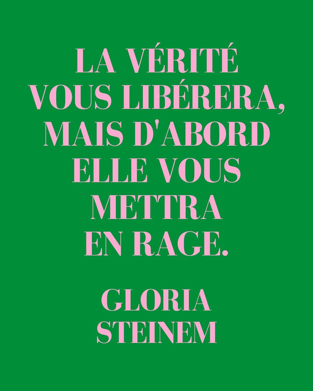 ❝ La v&eacute;rit&eacute; vous lib&eacute;rera, mais d&rsquo;abord elle vous mettra en rage. ❞ Gloria Steinem

Ces mots sont tir&eacute;s du livre &Eacute;tat des lieux, dans lequel Deborah Levy fait l'inventaire, r&eacute;el ou r&ecirc;v&eacute;, de