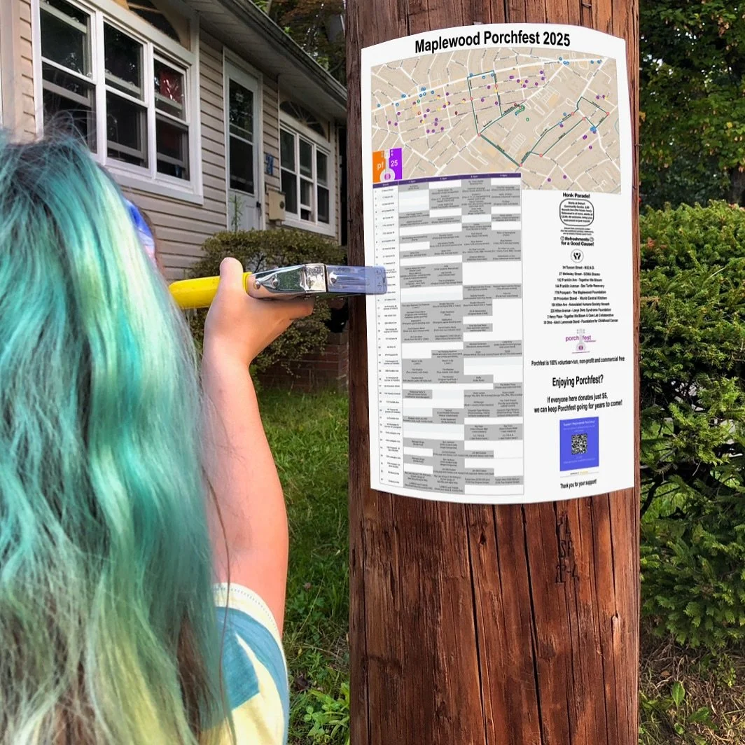 You won’t need to wander far to find music in the streets of Hilton tomorrow (Sunday, Aug. 31st; rain date is Monday.) But if you’re looking for a specific band or genre, use our map’s porch numbers to find them!
(You can also use