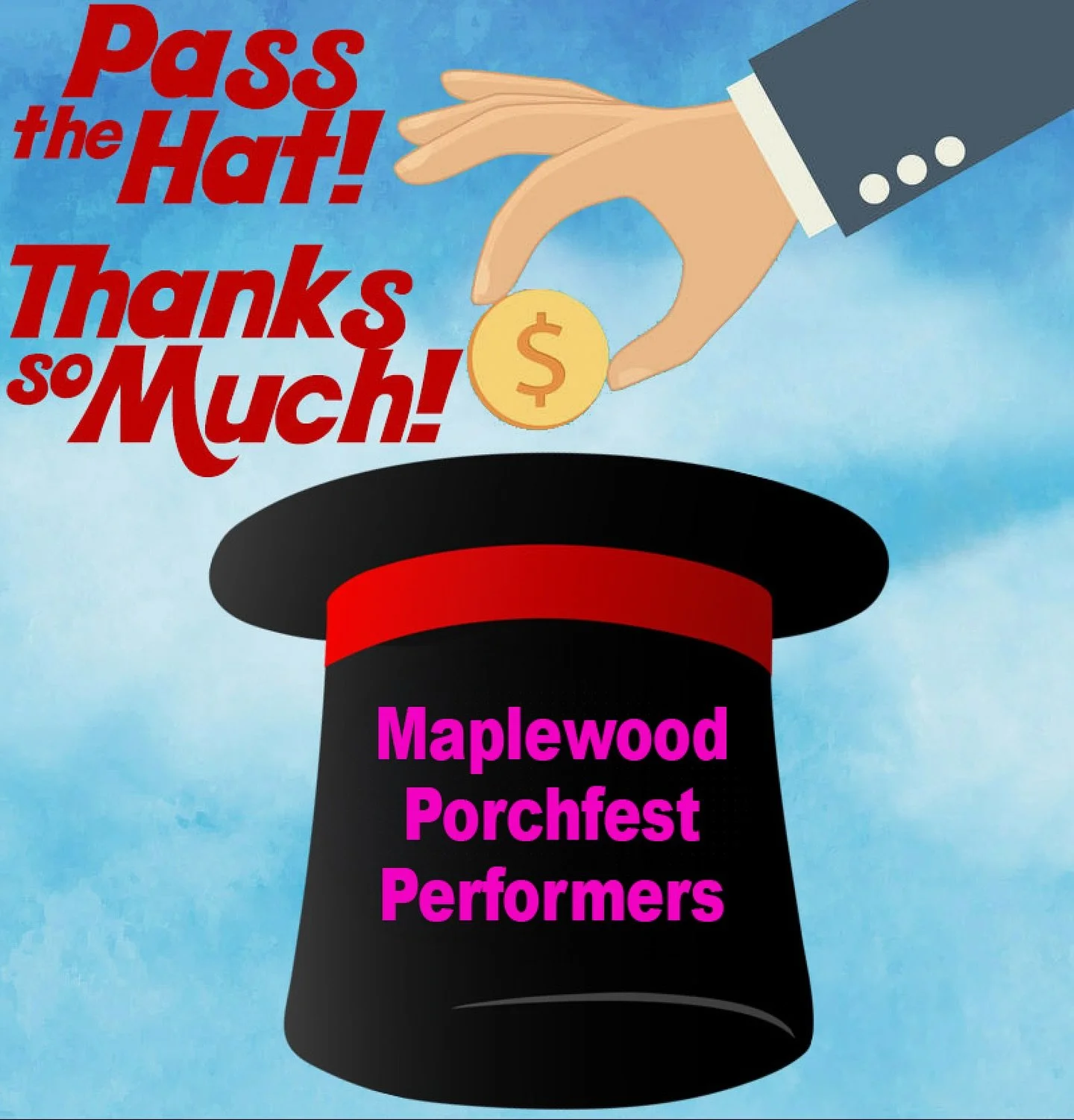 Maplewood Porchfest is a free and commercial-free event. The event is organized by a small, but mighty volunteer committee, and our porch hosts and performers generously give their time to bring music to the streets of Hilton.

You can support the pe