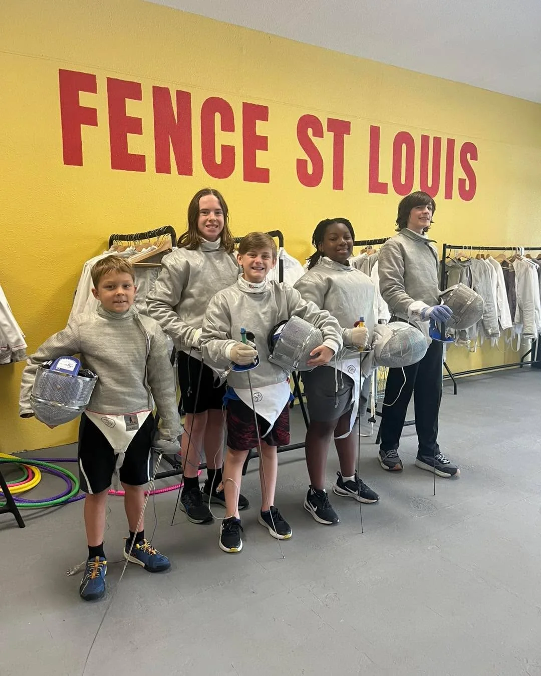 We had such a fun time at camp last week! Look at those smiles!

Our last beginner fencing camp started today. In the second photo one of our campers learns from Coach Jonathon how to hold a saber properly.

#fencestlouis #sabrefencing #saber #stlfen