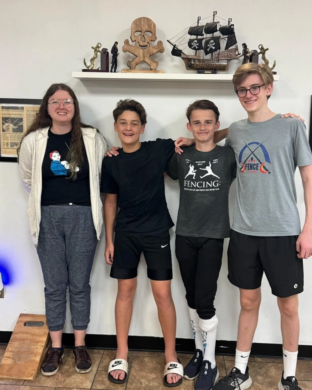 We are so proud of these boys! Gregory, Caden, and Andy took part in the St. Louis Division Qualifier for Junior Olympics this past Saturday. All three qualified for Cadet Men’s Saber, and Caden and Gregory qualified for Junior Men’s Sabe