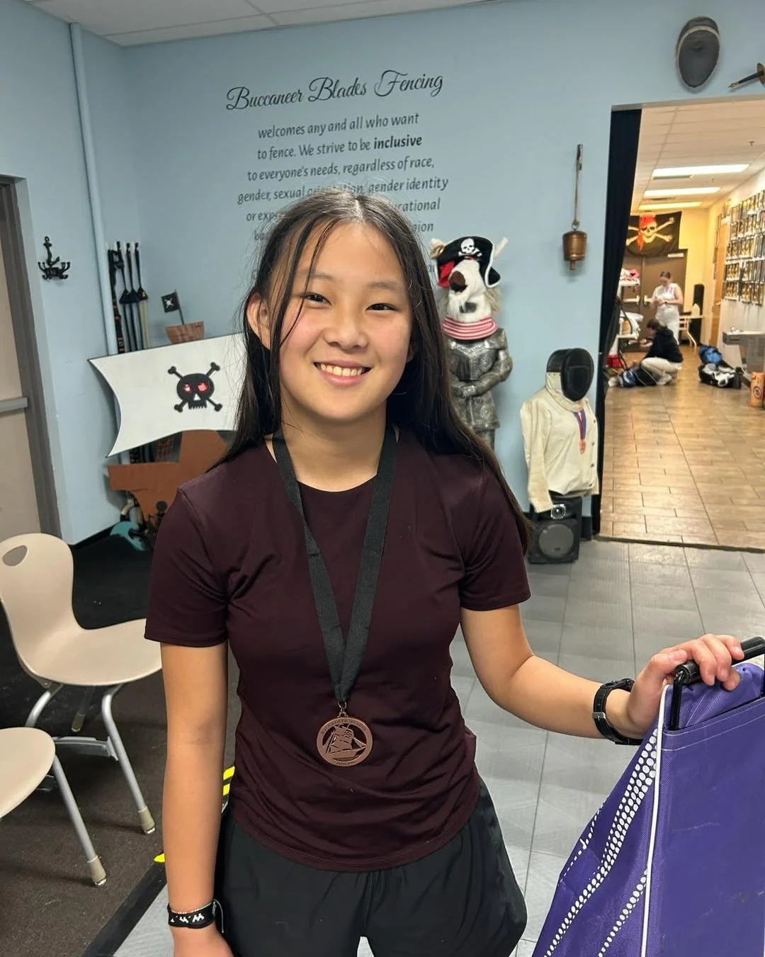 Last Sunday, while some of our fencers were near Chicago for the Remenyik, others competed in a local event out in Wentzville at Buccaneer Blades.
Some notable results include:
Y12/10 Mixed Saber
π₯- James
π₯- Ethan
π₯ - Zachary
Senior Women&rsquo