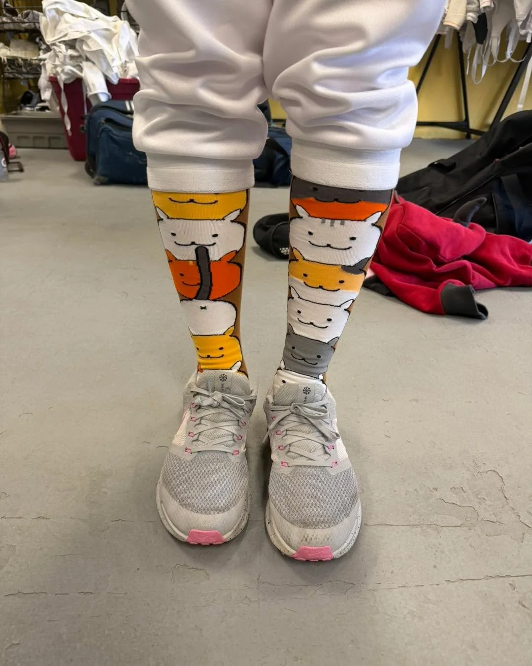 Fashion Friday!

Sock game was on fire during our Senior Women&rsquo;s Saber event last Sunday. Why wear white when you can have fun?

#fencestlouis #sabrefencing #saber #stlfencers #stlouis #fencestl #stlmade #fencingforall #stl #stlouismo #sabre #f
