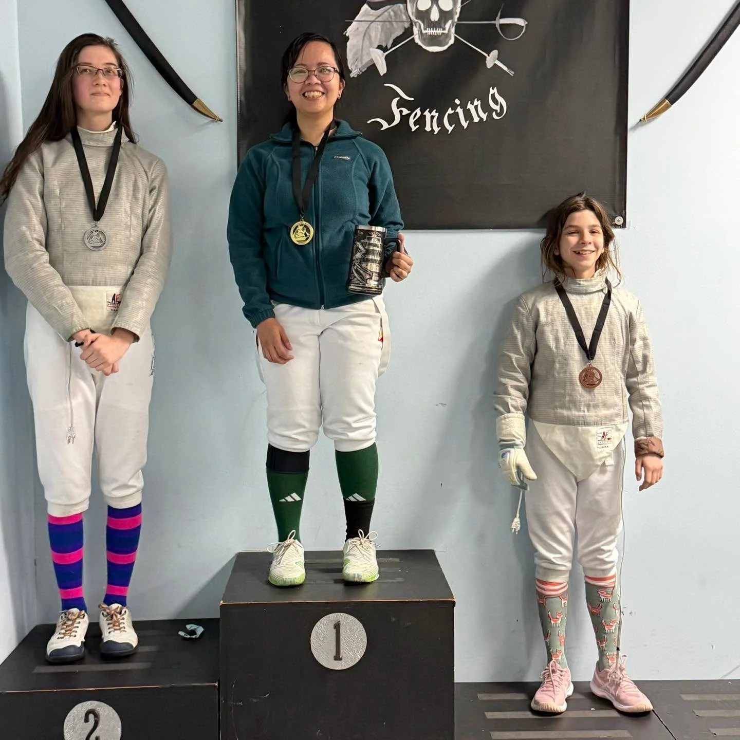 Oh no, we completely forgot to congratulate our fencers who fenced at the 7th Annual Don Bone Classic at Buccaneer Blades Fencing Club a few weekends ago!

Here are some highlights and placements from the event.

Senior Women&rsquo;s Saber:
🥇- Kendy