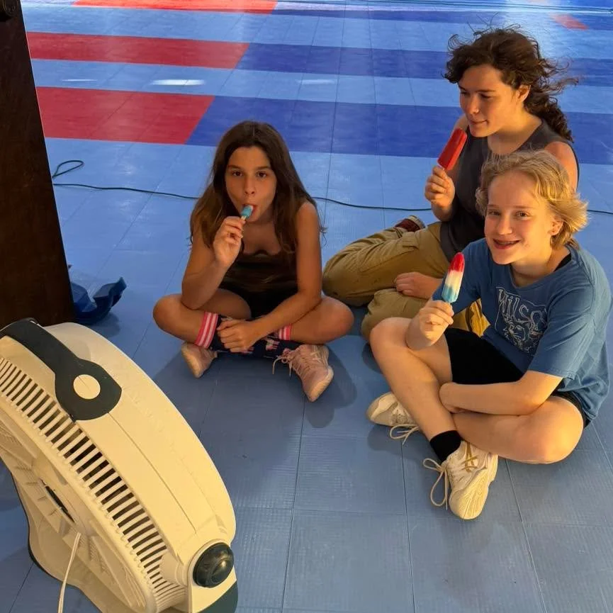 Our fan&rsquo;s biggest fans!

Yesterday was our last night of practice before Summer Nationals. With the current heat wave, we had fans on and treated the fencers to popsicles at the end of practice.

We&rsquo;ll be closed July 1-7 - follow along he