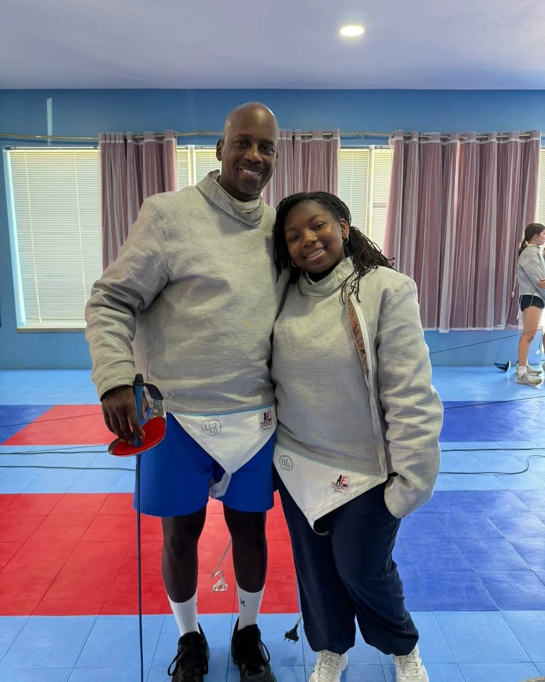 Yesterday was a blast! 

We hosted our very first &ldquo;Teach a Friend to Fence&rdquo; afternoon. Our fencers were allowed to bring a friend or family member and then were coached through how to teach their guest fencing basics. By the end of the af