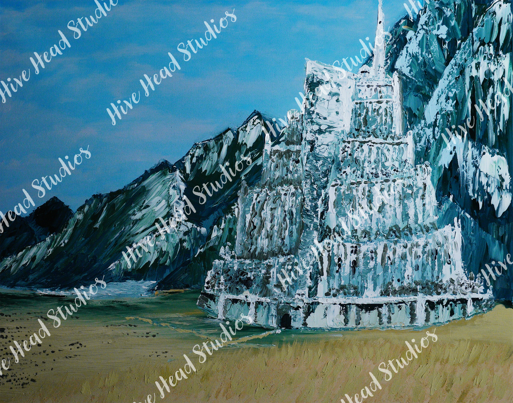 11x14 Paint Print of Minas Tirith
