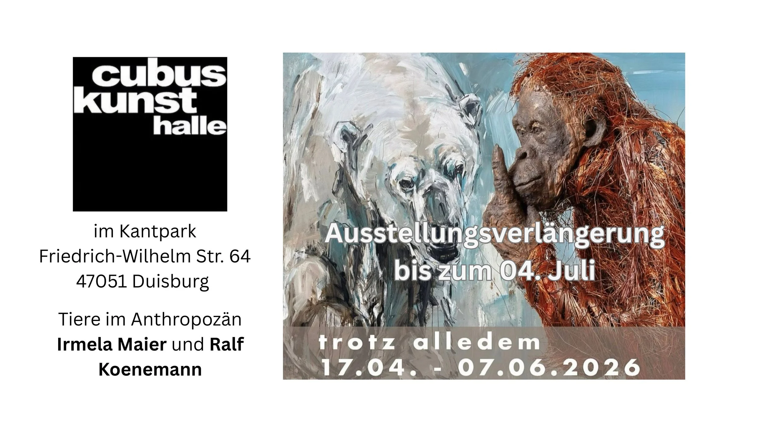 trotz alledem - Tiere im Anthropozän