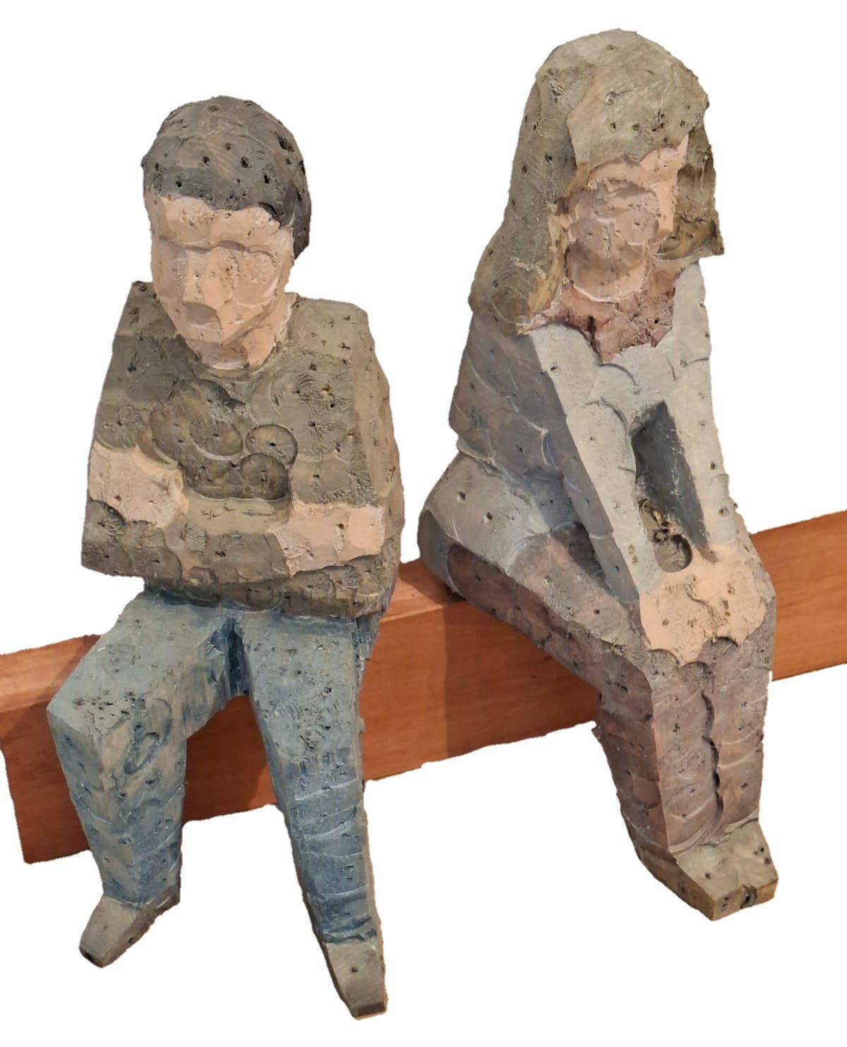 Johannes Rößle, Ehekrise, Lindenholz, bemalt, Höhe 47 cm II.jpg