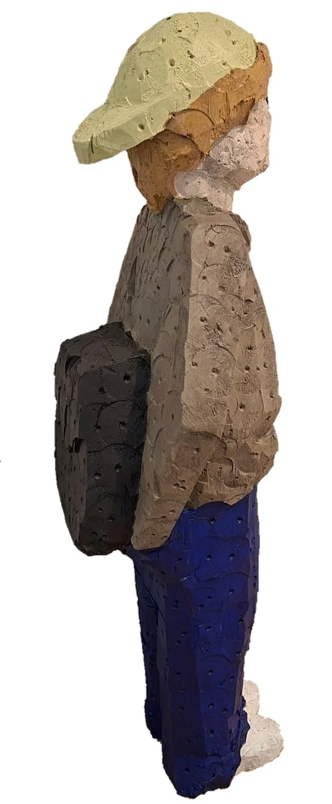 Johannes Rößle, Junge mit Kappe, Lindenholz, bemalt, Höhe 78 cm II.jpg