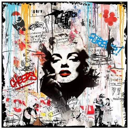 Always in our memory, Mixed Media mit Epoxidharz, 100 x 100 cm