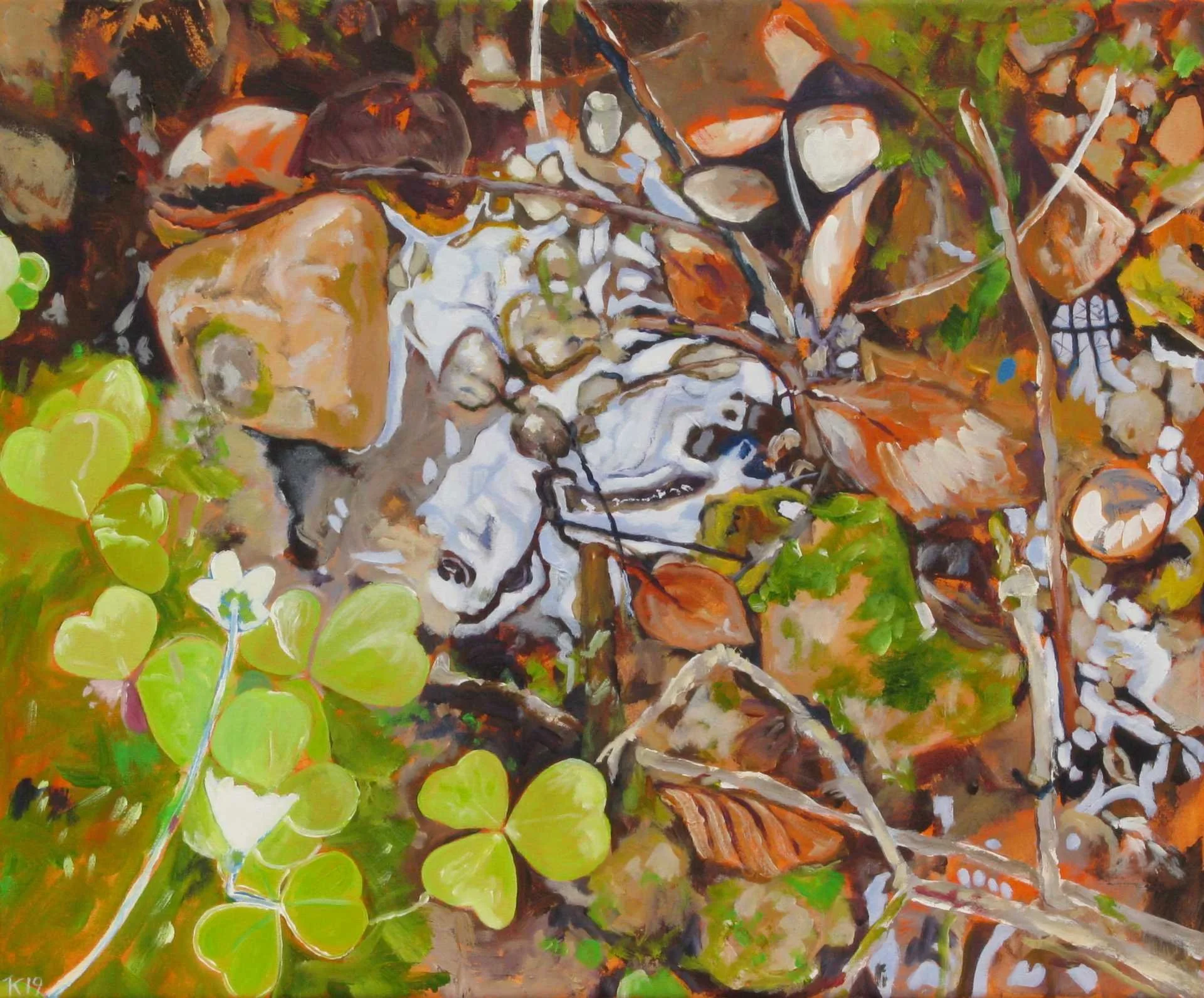 Rinnsal, Acryl auf Leinwand, 50 x 60 cm